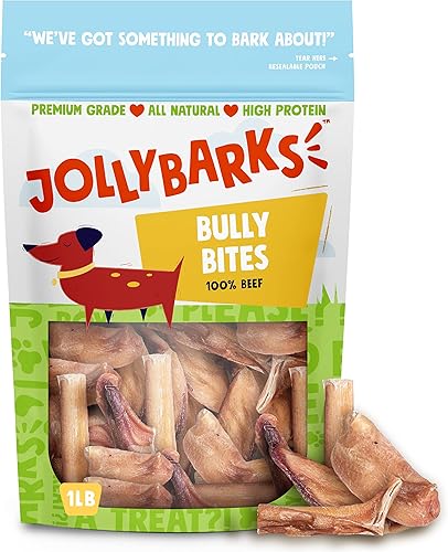 Bully Sticks de 12 pulgadas para perros grandes, sin olor, con alto contenido de proteínas y un solo ingrediente (paquete de 6)