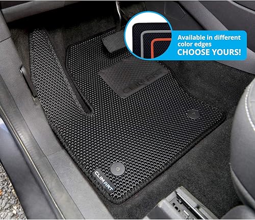 Miniatura 5 de CLIM ART Honeycomb FL011513026 - Alfombrillas de piso de ajuste personalizado para Ford Escape 2013-2019, primera y 2 fila, alfombrillas para
