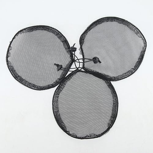 Miniatura 6 de BTWTRY 3 piezas de red de cola de caballo de tejido negro con cordón elástico base elástica para hacer pelucas de cola de caballo afro para mujeres