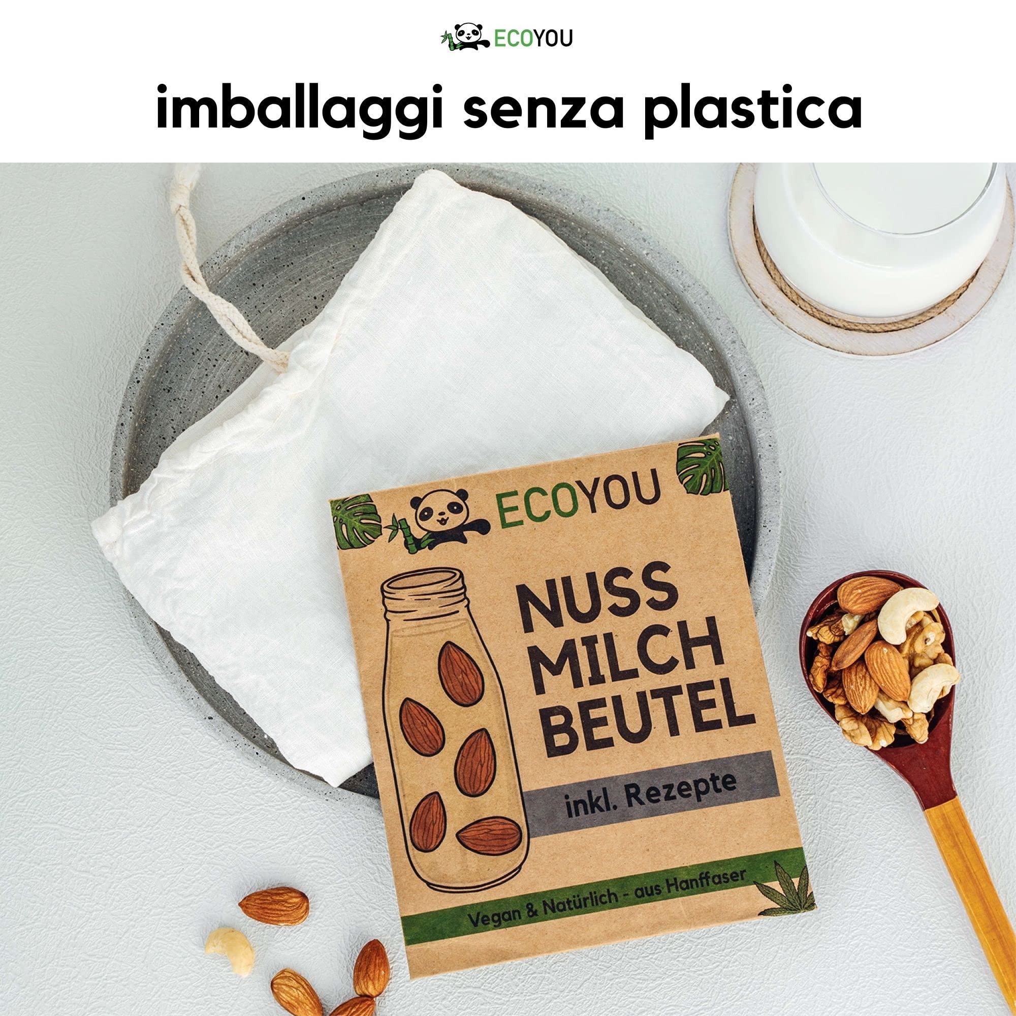 3 Sacs à Lait De Noix Réutilisables Avec Cordon - Filtration Café, Thé, Vin, Bière, Jus - 5