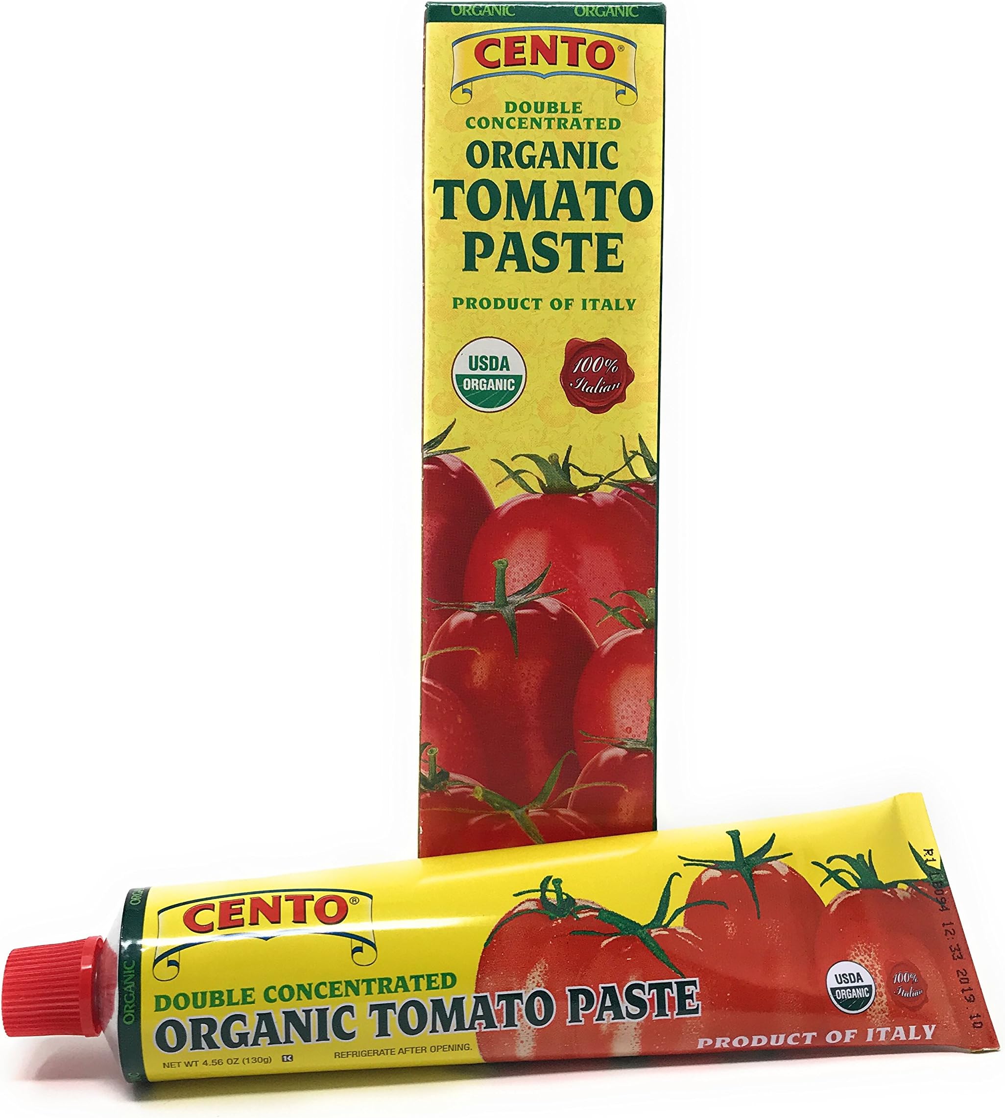 Double Concentrated ORGANIC Tomato Paste - 2/4.56 oz tubes