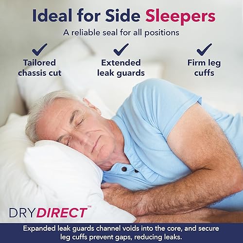 Miniatura 5 de Dry Direct Ropa interior protectora definitiva, pañales suaves para adultos, protección desechable contra incontinencia de máxima absorción, tamaño