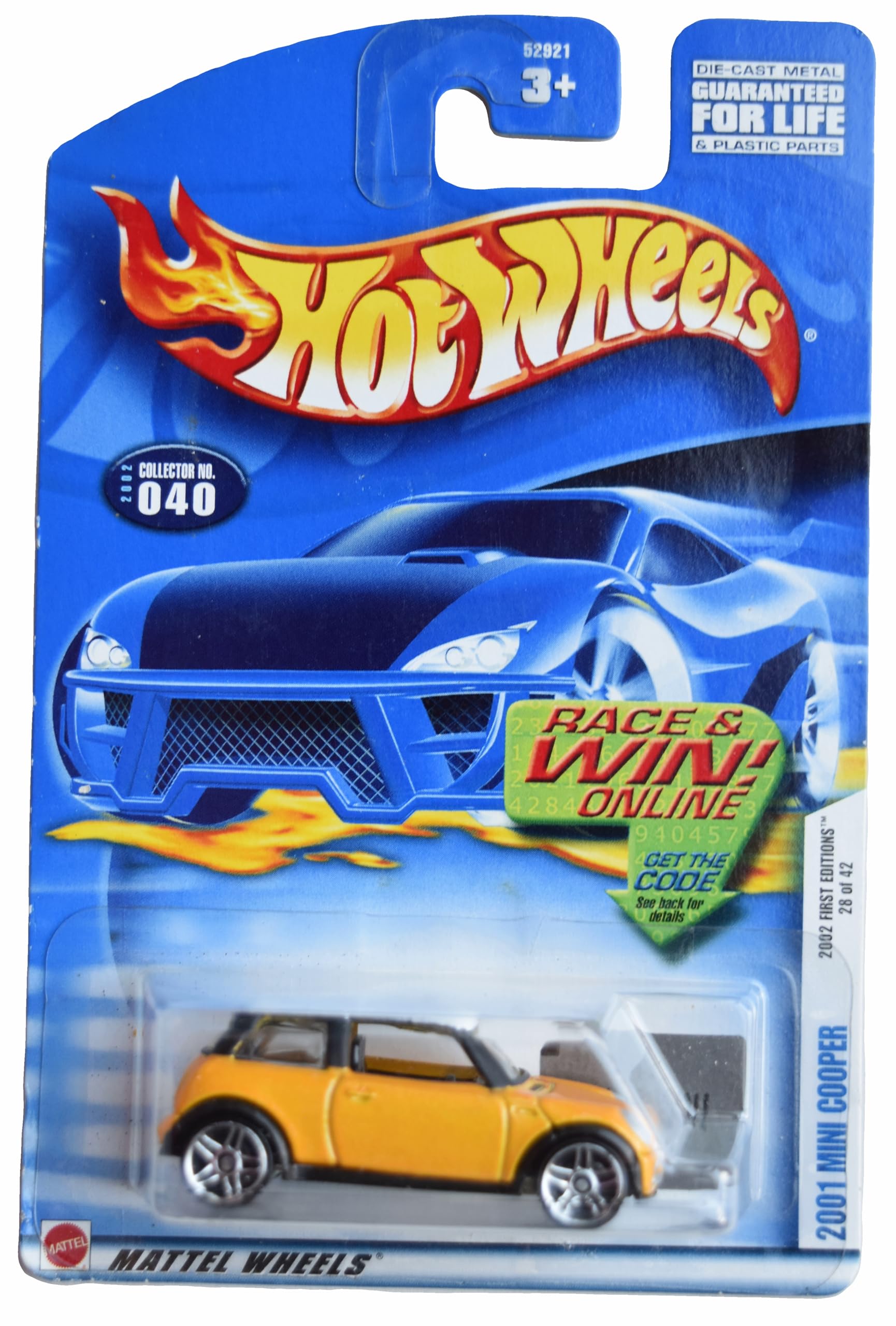 Amazon.com: Hot Wheels 2001 Mini Cooper, Yellow #40 : Toys & Games