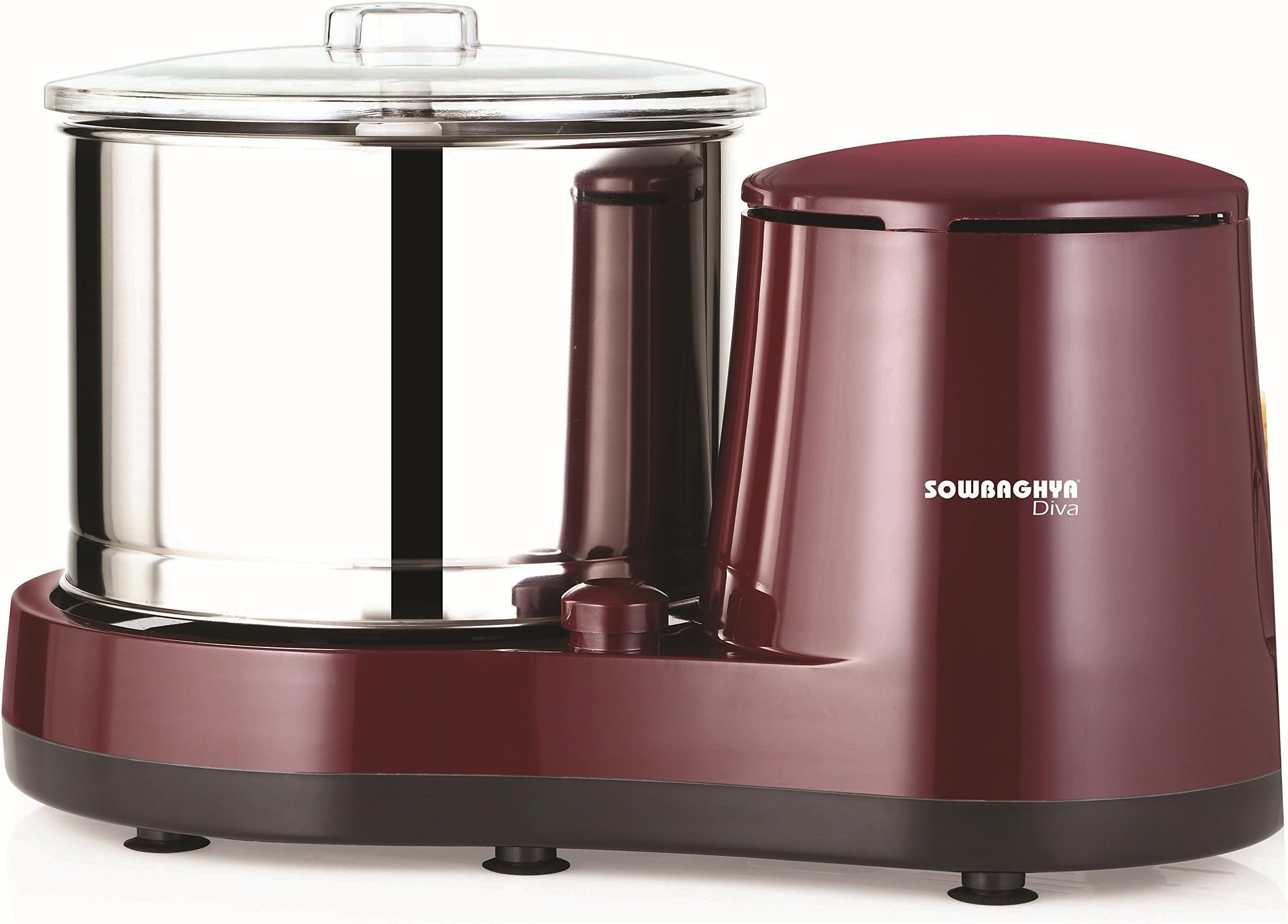 SOWBAGHYA Diva Wet Grinder (Maroon)