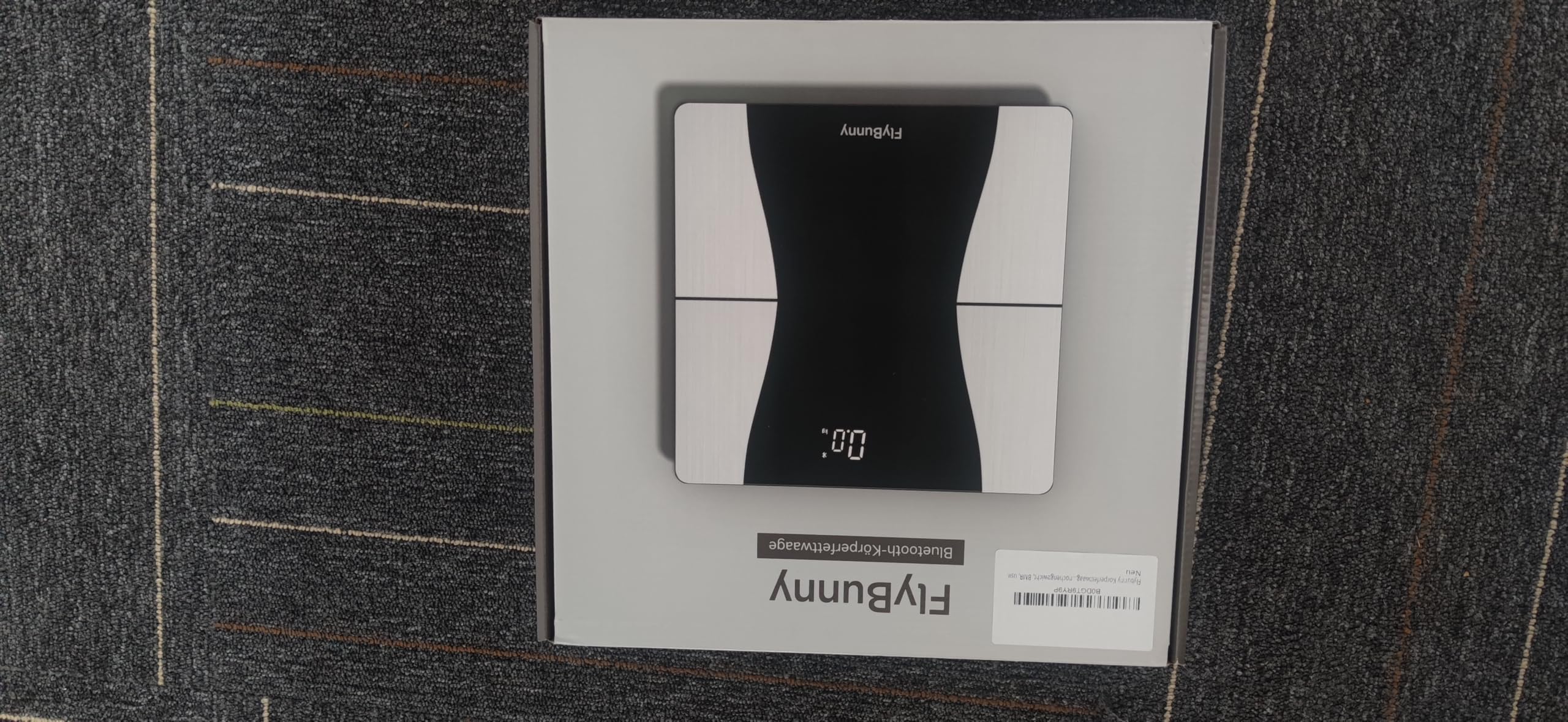 Bluetooth Körperfettwaage mit App – Präzise Personenwaage bis 180 kg, Digitale Anzeige, BMI & Muskelanalyse, 18 Körperwerte, kompatibel mit LeAo Health