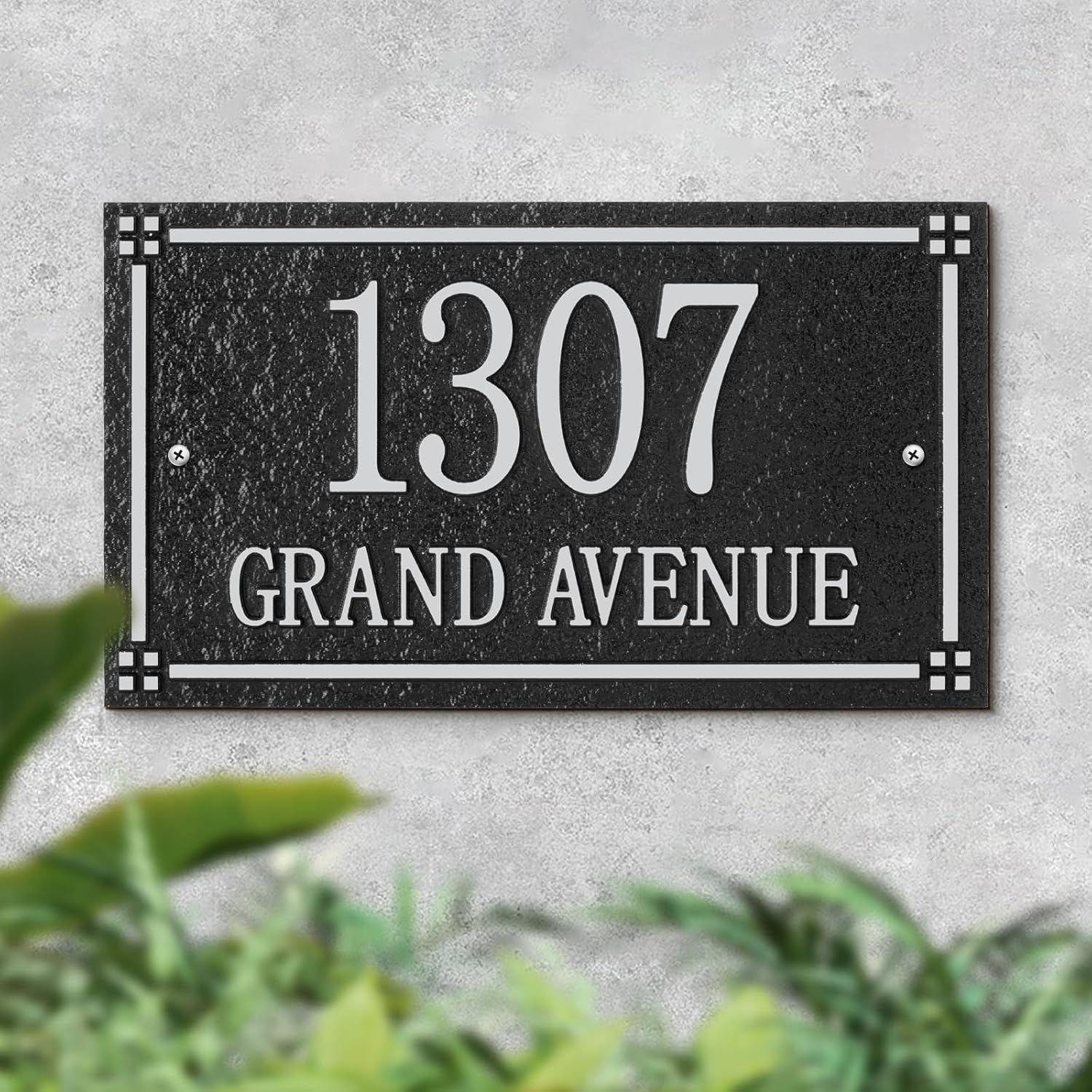 Address Plaque Large Options - Address Signs for Houses, Address Plaque, Home Custom Address Numbers for House Yard Outside,Home,Wall,Mailbox,Yard,Indoor/Outdoor Use,Style 3