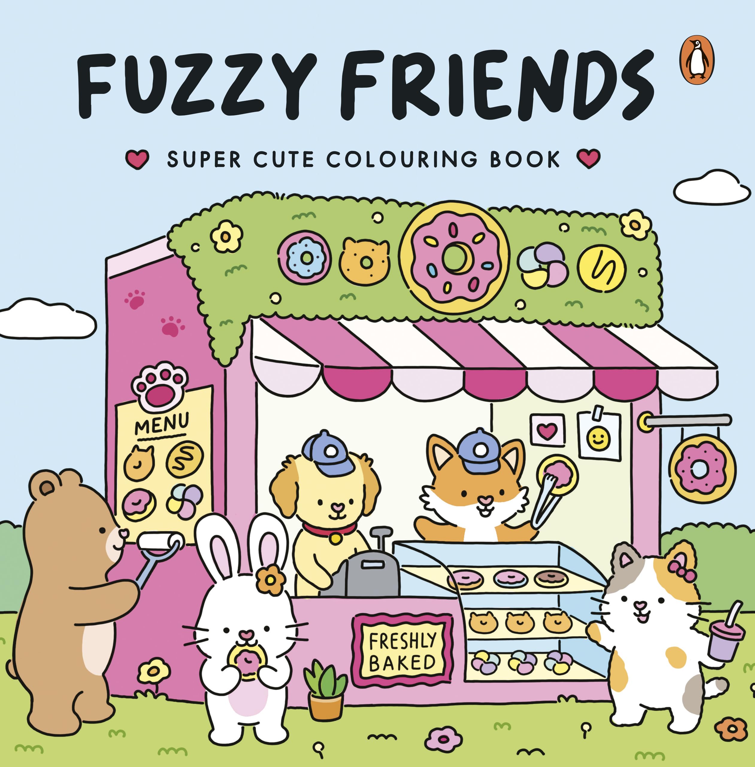 Fuzzy Friends: The super-cute colouring book full of cosy adventures, sweet moments and fuzzy best friends (Fuzzy World of Vivi Tinta)