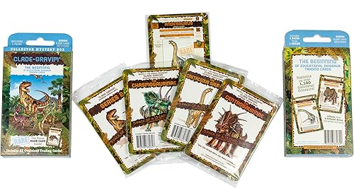 Tarjetas coleccionables para niños, dinosaurios, coleccionista, caja misteriosa, dinosaurio, educativo, 4 paquetes de 4 series para adultos y niñas