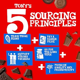Tonys Chocolonely Belgian Dark Chocolate, Pure Chocolate Bar for Snacks, Party Favors, Gifts, or Gift Basket, Vegan, 70% Cacao, Made From Quality Fairtrade Cocoa & B Corp Certified 6.35 Oz, 4 Bars