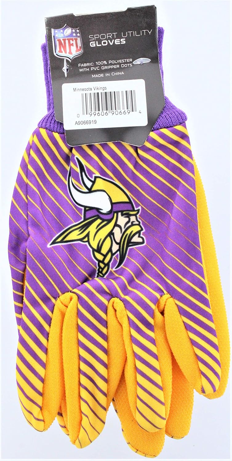 McArthur Minnesota Vikings Two Tone Sports Utility Gloves