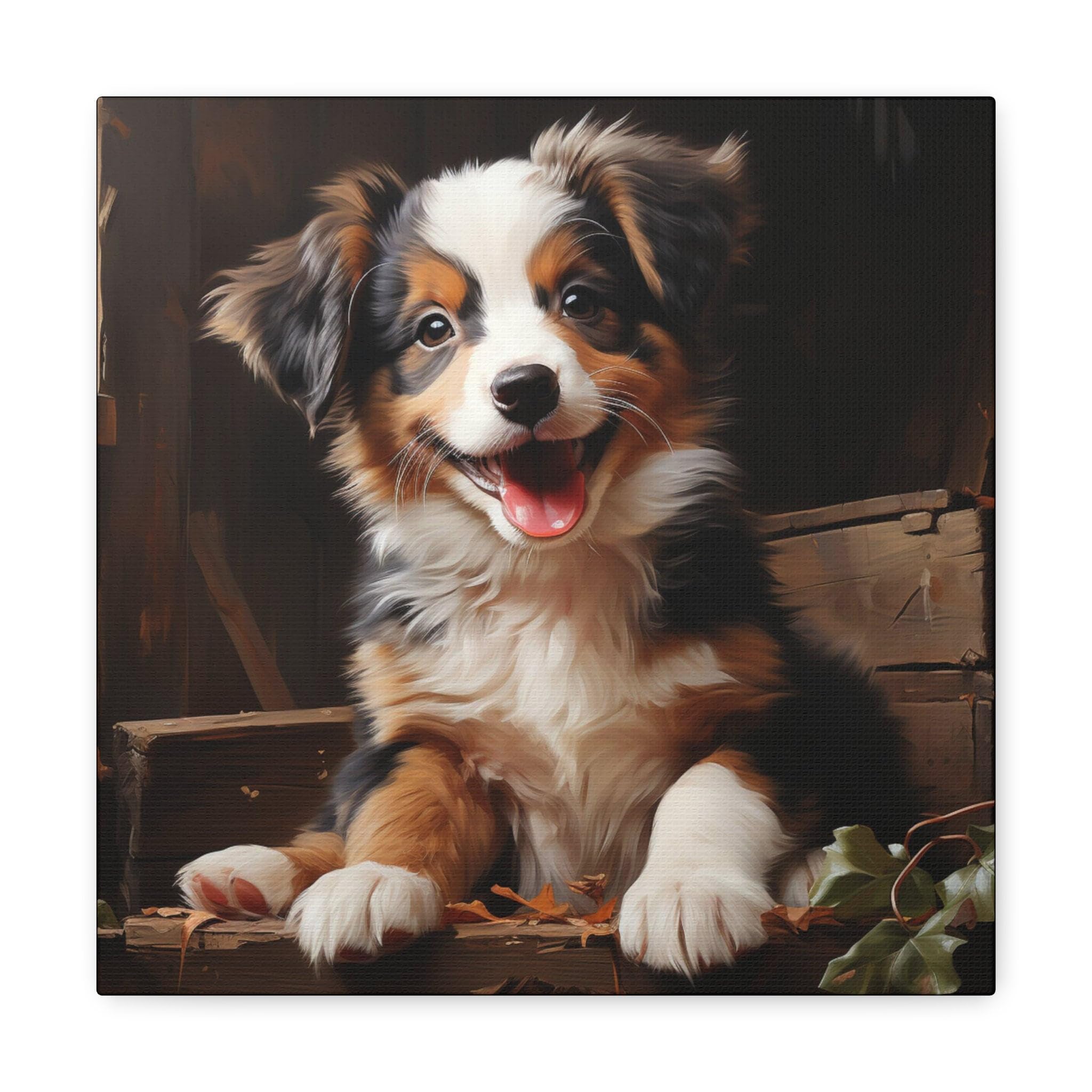 1000 Pieces Puzzles for Adults - Australian Shepherd Puppy,Cute Dog Perfect Interlocking Clear Printing - Adults Educational Puzzle Gift Ideal