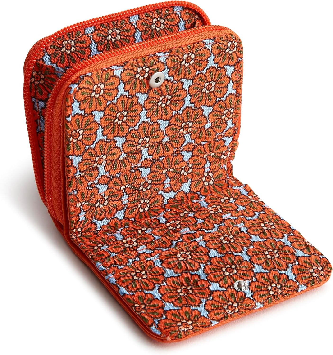 Women's Premium Cotton Small Zip-Around Wallet, Peacoat, One Size - Image 2