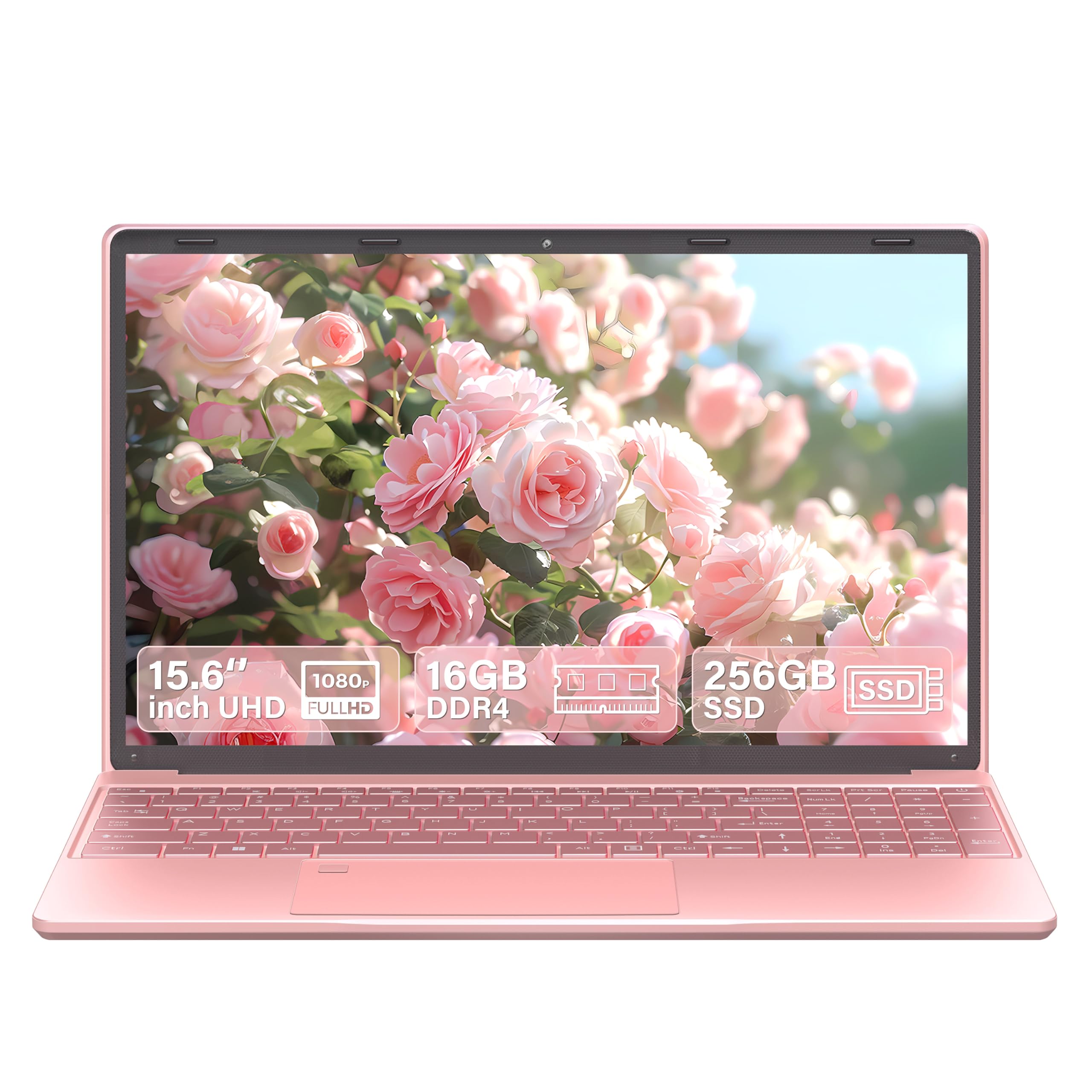 Amazon.com: Nmybwo 15.6 inch Rose Gold Laptop 16G DDR4 RAM 256GB