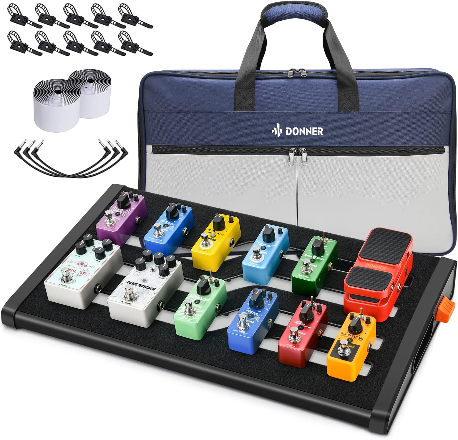 Holeyboard Pedalboards 123 Complete Pedalboard Black