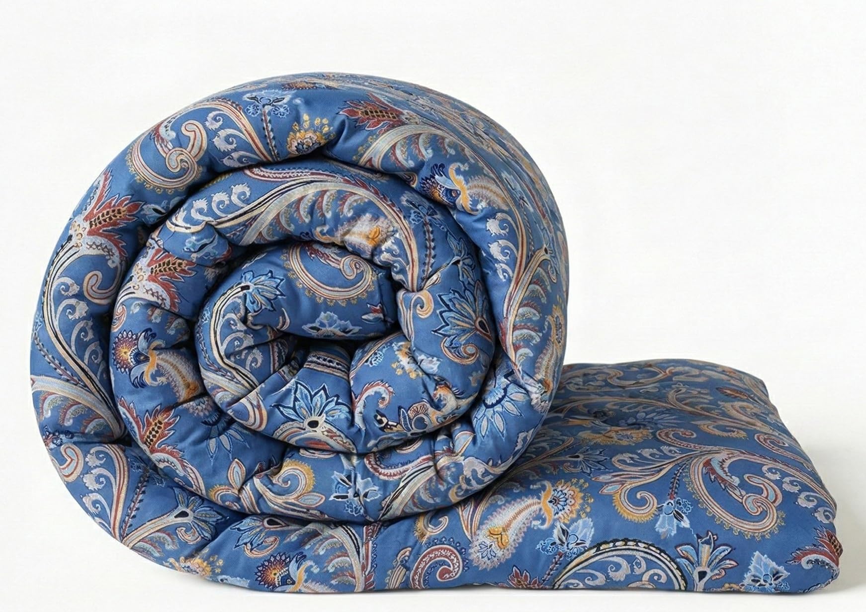 FLOATING DREAMS All Seasons Collection Micro Fiber Comforter | Dohar | Quit | Double Bed | Double Weaved | Washable | Hypoallergenic Skin Friendly (60x90 Inch) (Blue Flowers)-image-21