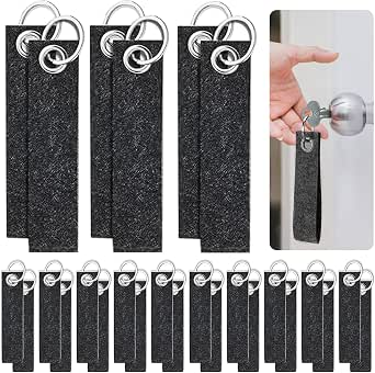 24 Porte-clés En Feutre Vierges à Personnaliser | DIY Déco, Cadeaux, Étiquettes - Ronds Et Rectangulaires