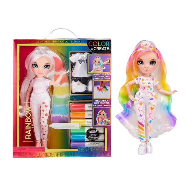 Rainbow High Colour & Create Muñeca Fashion DIY