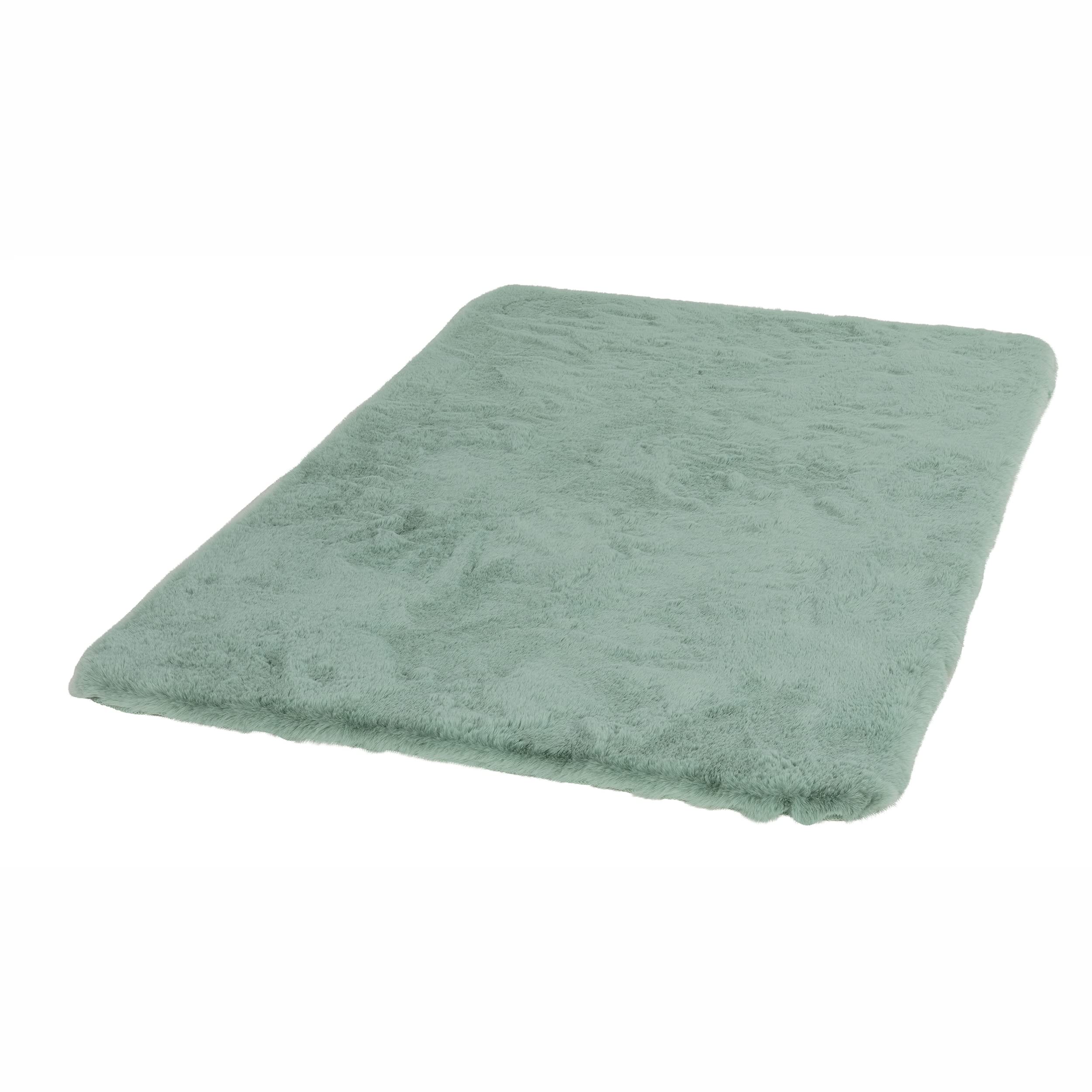 Collezione Schöner Wohnen Tappeto da bagno 60 x 90 cm - soffice tappetino da bagno menta - lavabile e antiscivolo