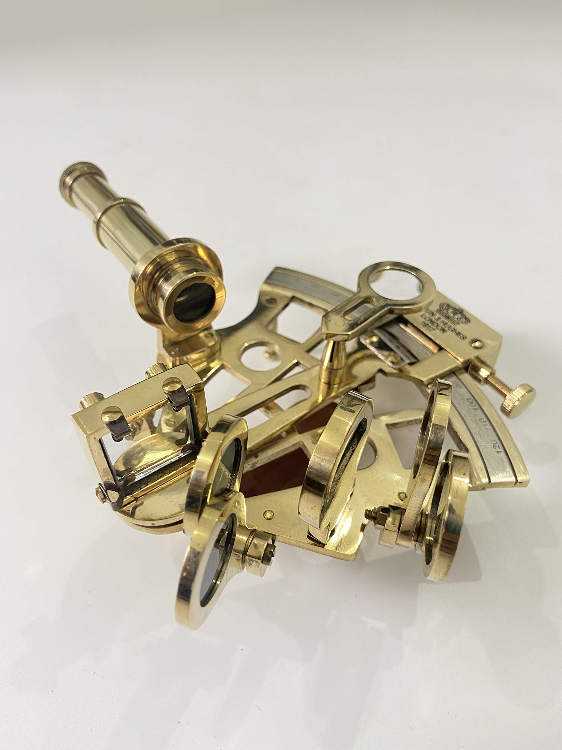 MALLA INCORPORATION ; A TRULY HANDCRAFTED FOR YOU Sextant de navigation nautique en laiton brillant avec finition polie