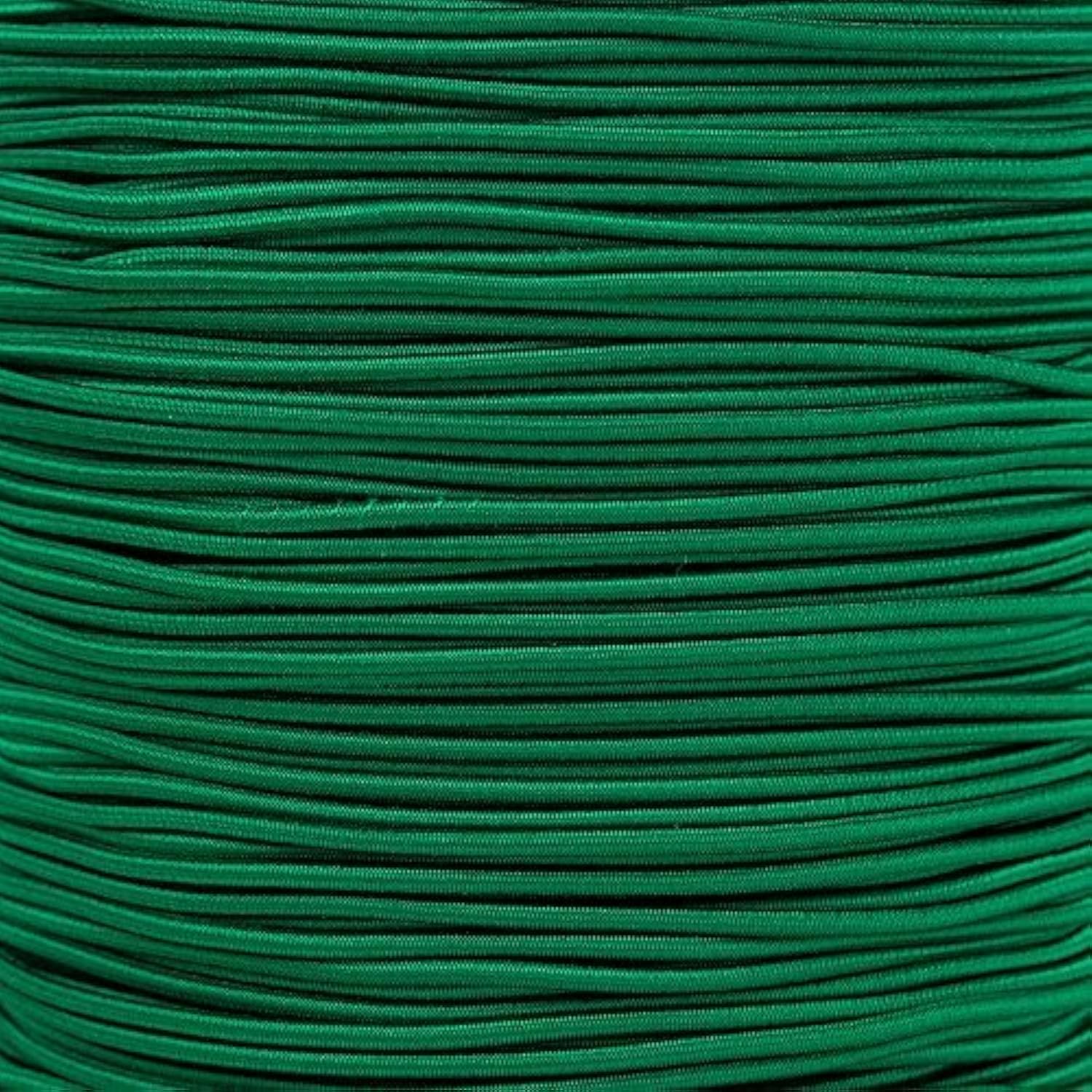 Paracord Planet Bungee Nylon Shock Cord 2.5mm 1/32", 1/16", 3/16", 5/16", 1/8”, 3/8", 5/8", 1/4", 1/2 inch Crafting Stretch String 10 25 50 &amp; 100 Foot Lengths Made in USA