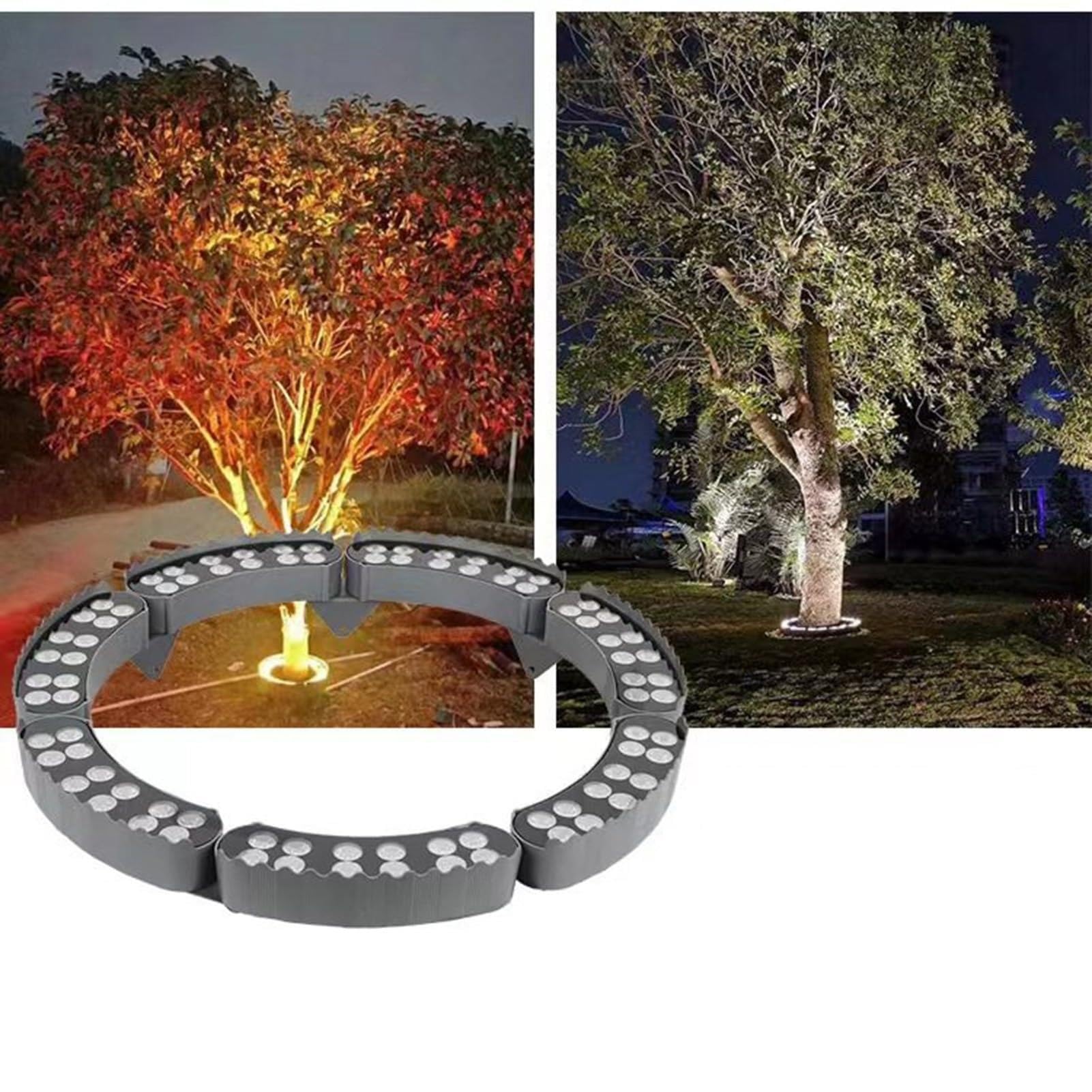 Reflektor pierścieniowy LED do drzewa, oświetlenie zewnętrzne drzew ogrodowych, wodoodporna lampa punktowa IP65 z odlewu aluminiowego do drzew ogrodowych, oprawa krajobrazowa podwórko
