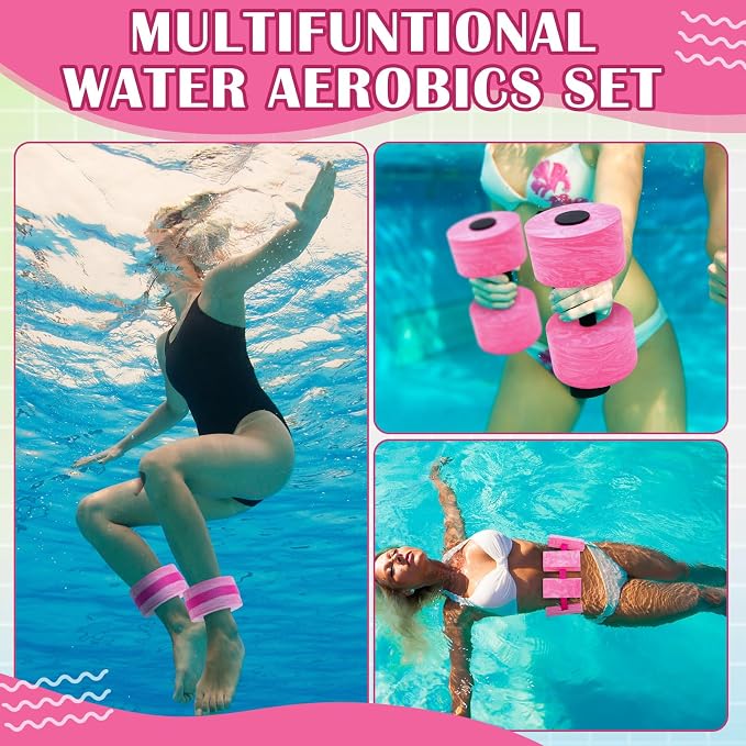Set acuático para ejercicio con 6 piezas y bolsa de malla miniatura 6