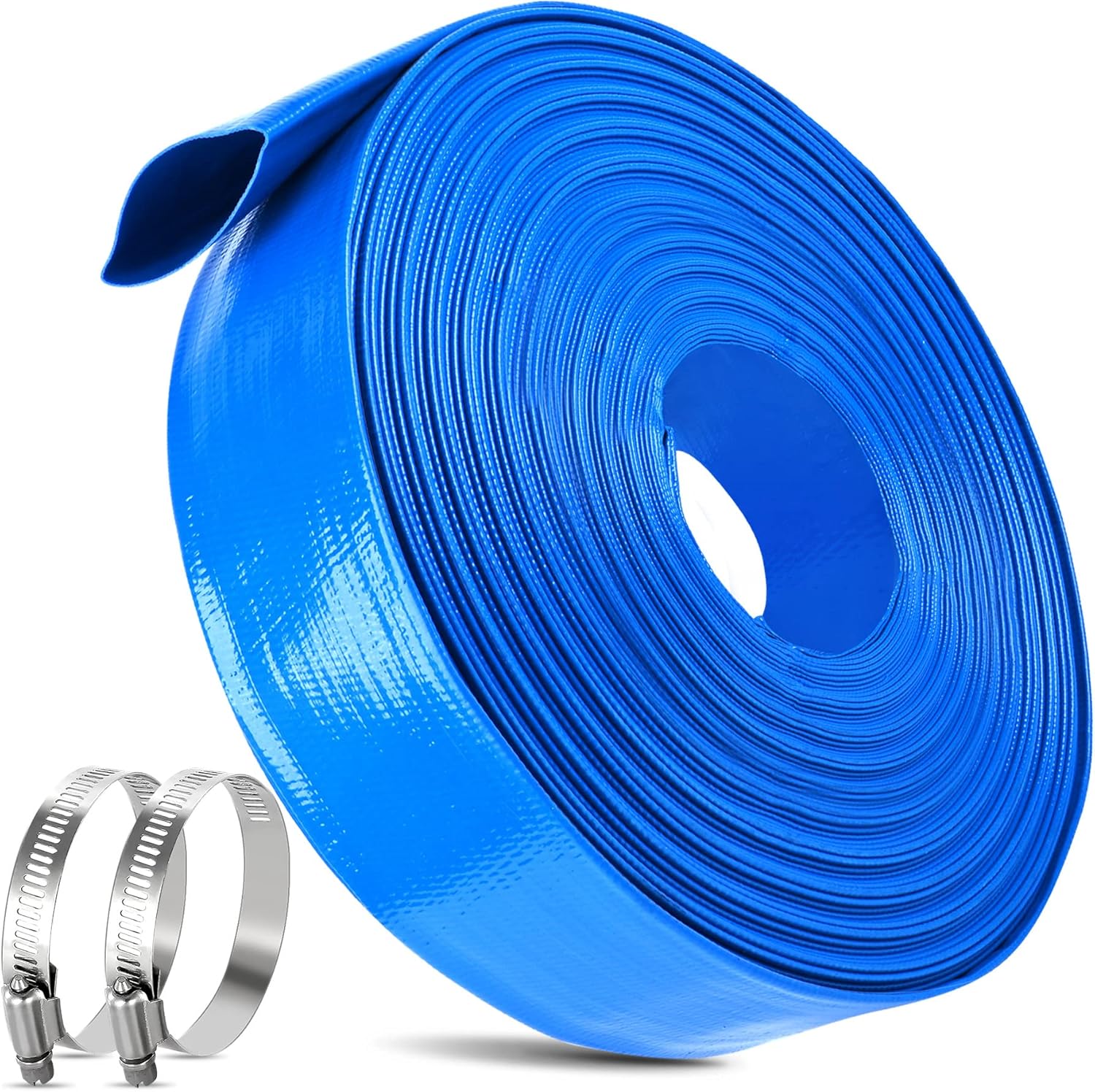 2 IN x 110FT Pool Backwash Hose Heavy Duty Drain Discharge