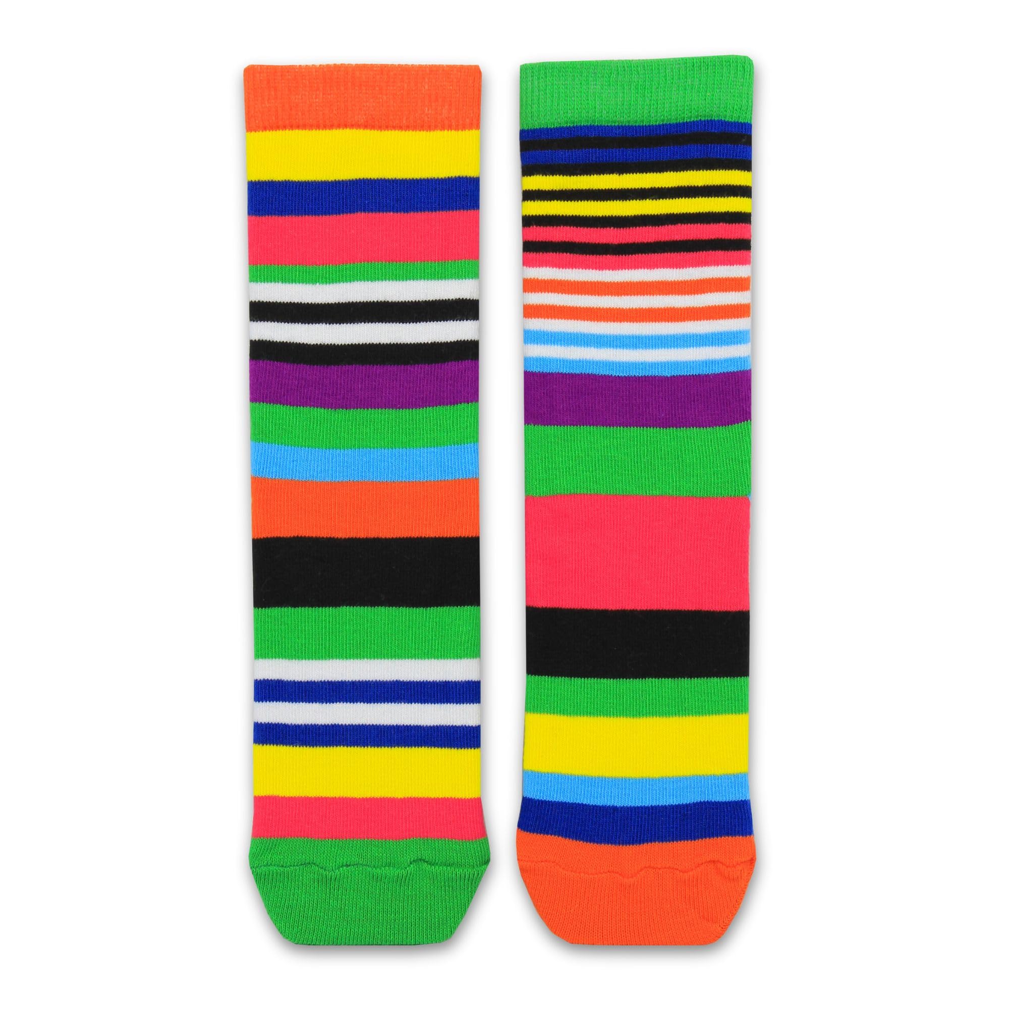 United Oddsocks Lucky Odd Pair Socks For Kids – 1 Mismatched Pair With Bright Colours, Rainbows, Hearts & Fun Patterns – Uk 12–5.5, Eur 30.5–38.5, Us 13.5–8 – Bright, Colourful Socks For Kids