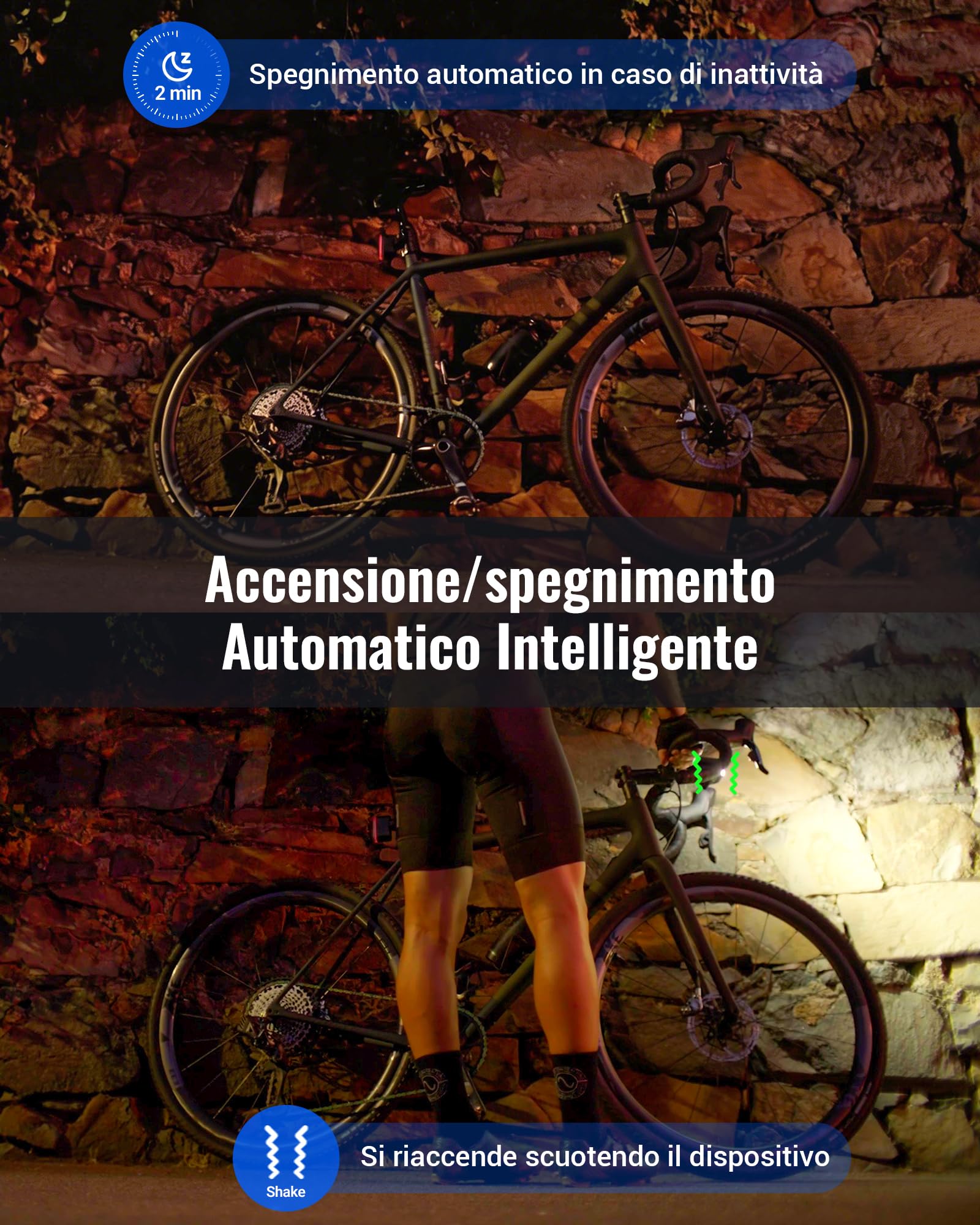 RAVEMEN FR1100 SE Faro Anteriore per Bicicletta Compatibile con Garmin/Wahoo/Bryton Ciclocomputer, 1100 Lumen Grandangolare a 270° per la Guida Notturna in Città e Come Diurna Strada 6 Modalità