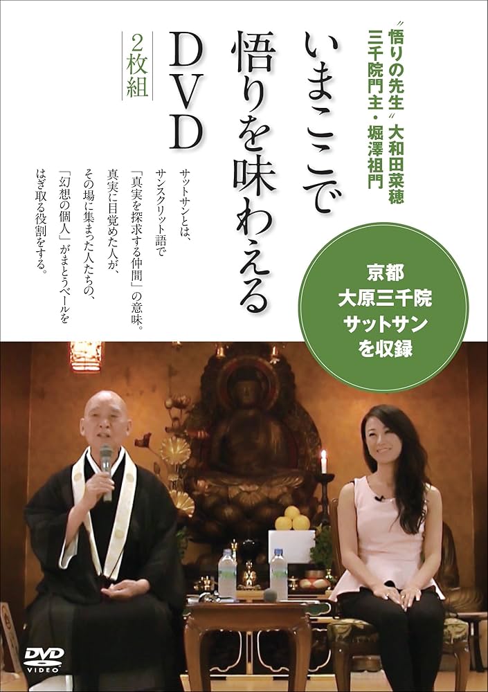 2枚組DVD いまここで悟りを味わえるDVD 堀澤祖門 大和田菜穂 悟りの先生