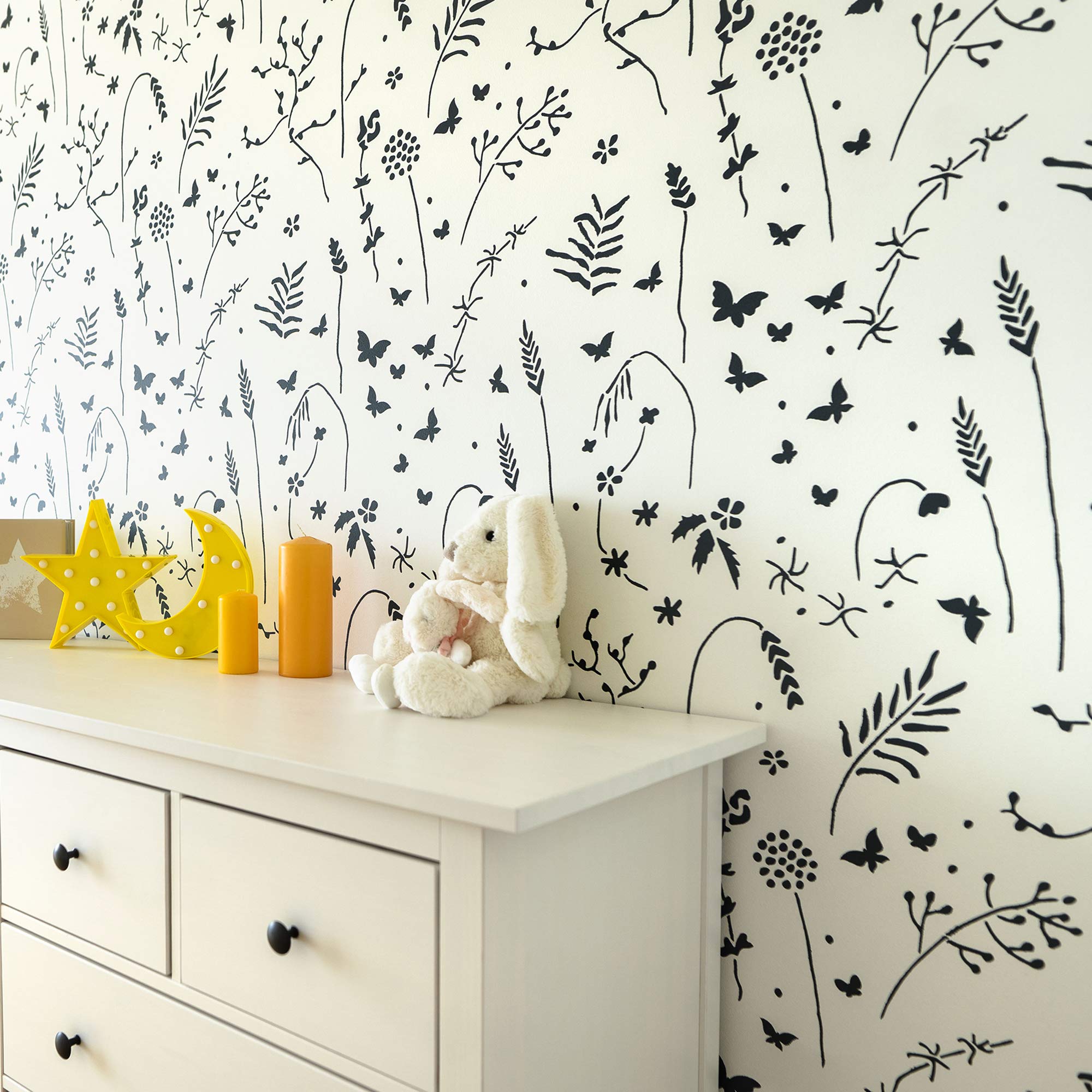 Buy STENCILIT® Meadow Large Stencils for Painting for Wall Painting