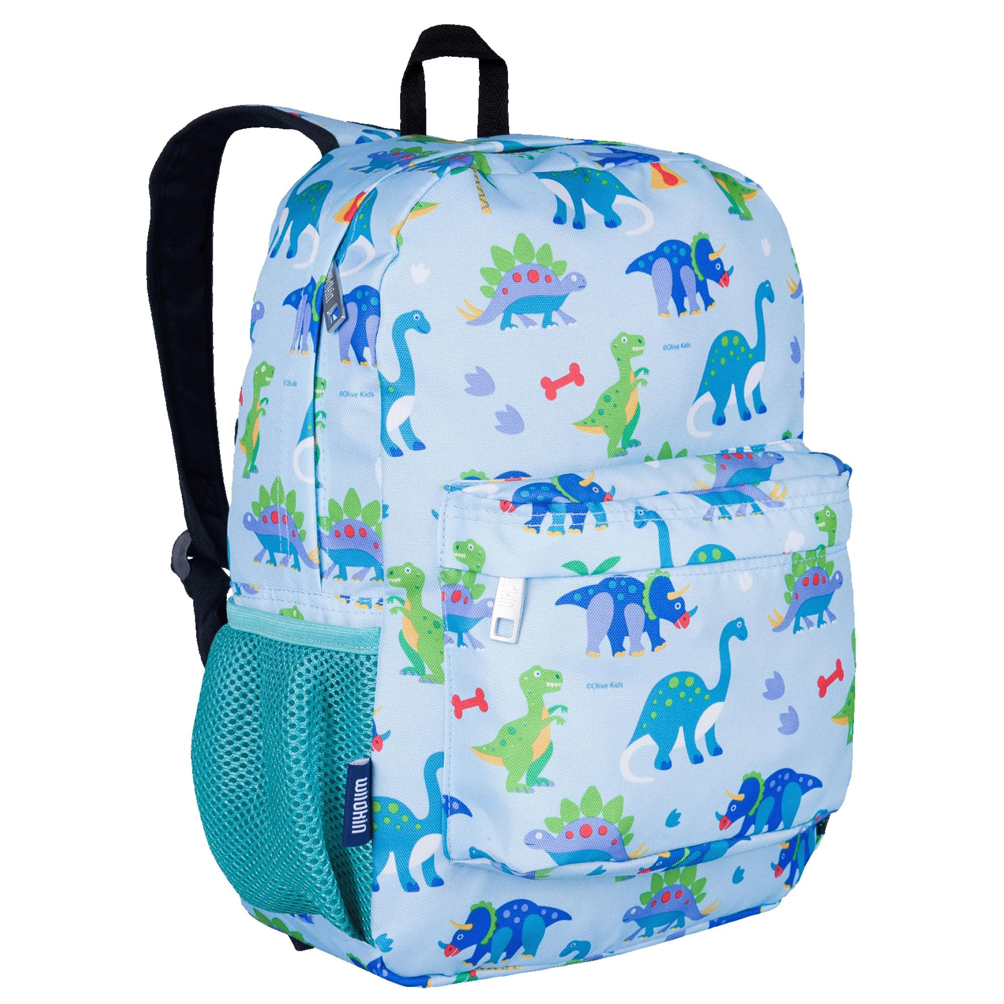 Wildkin 16-inch Kids Backpack – Durable, Padded & Spacious School Bag for Boys & Girls - Dinosaur Land