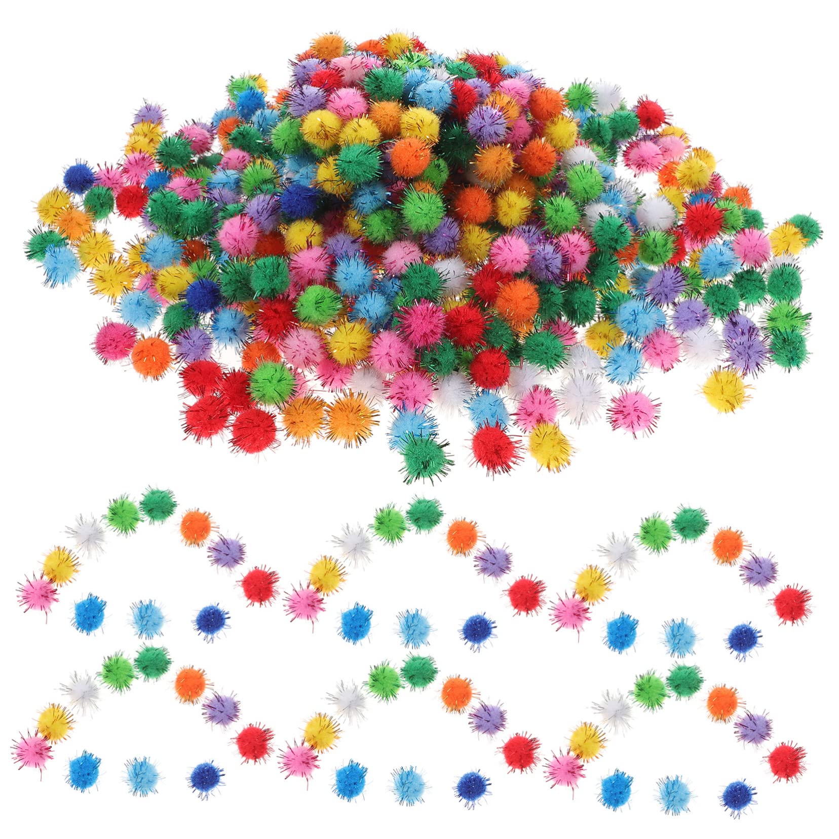 LALAFINA Weihnachtsdekoration Pompons Partydekorationen Rote Bommelkugel Rote, Weiße Und Blaue Pompons Weihnachtliche Pompons Cheerleader-Pompons Pomponwolle Plüsch