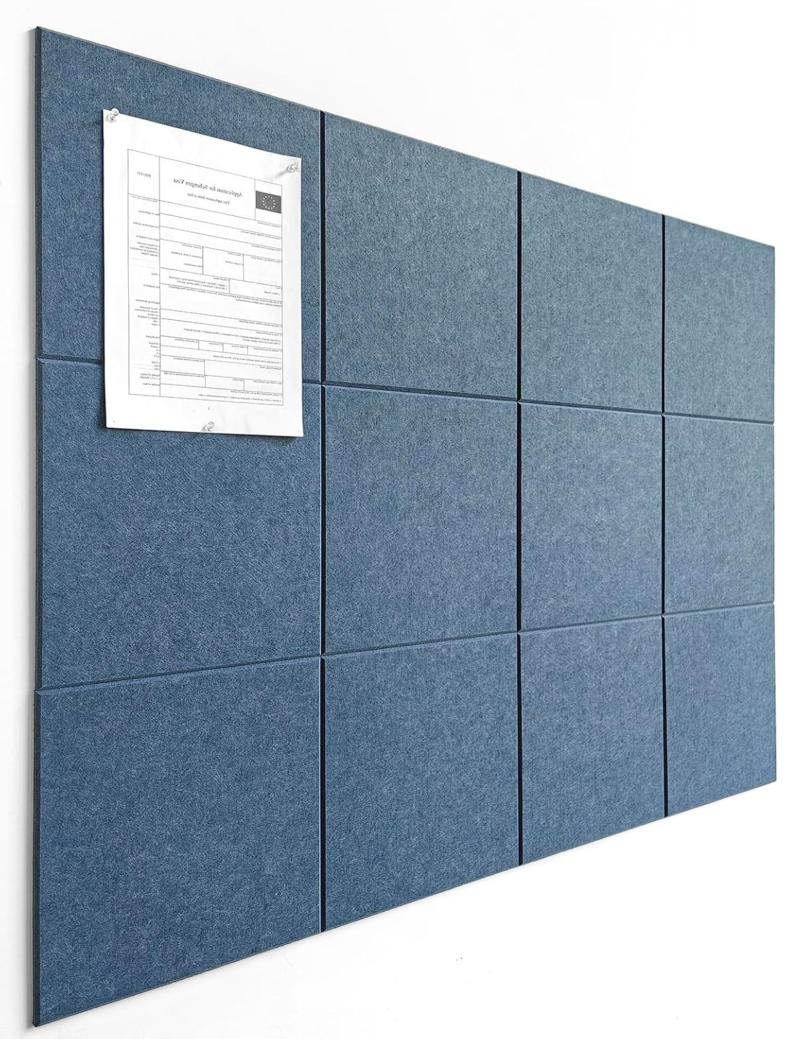 DECORITA Large Cork Board Alternative - 47"x35" 12 Pack Felt Wall Tiles With Safe Removable Adhesive Tabs, Pin Board for W... - Review, Price and Buying Guide