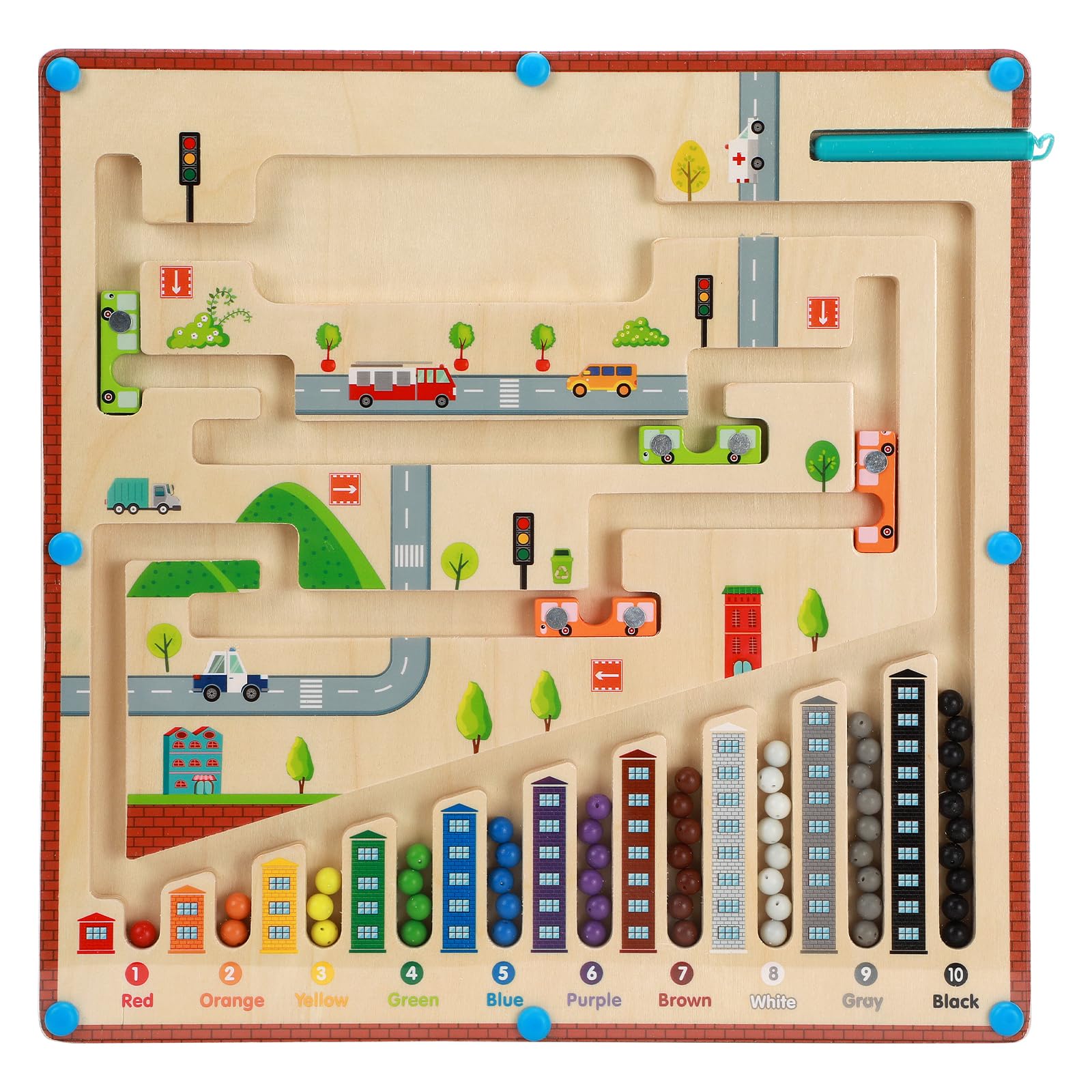 Juguete Magnético Multifunción 3 En 1 Para Niños 3-5 Años - Laberinto, Números, Colores - Educativo Montessori Juguete Magnético Multifunción 3 En 1 Para Niños 3-5 Años - Laberinto, Números, Colores - Educativo Montessori