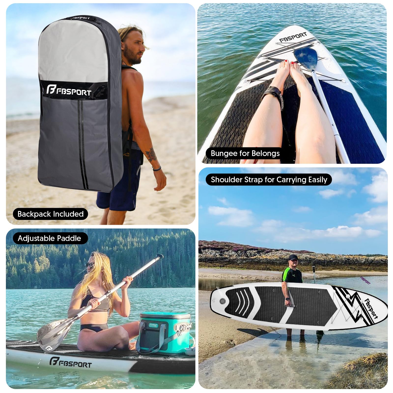Amazon.com : FBSPORT 11' Premium Stand Up Paddle Board, Yoga Board