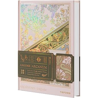 TIEFOSSI Lined Notebook for Women - A5 Hardcover Notebook - High Quality 100 g/m  224 Pages - Thick Travel Notebook for Writing - Squared for Work Organization and Notes