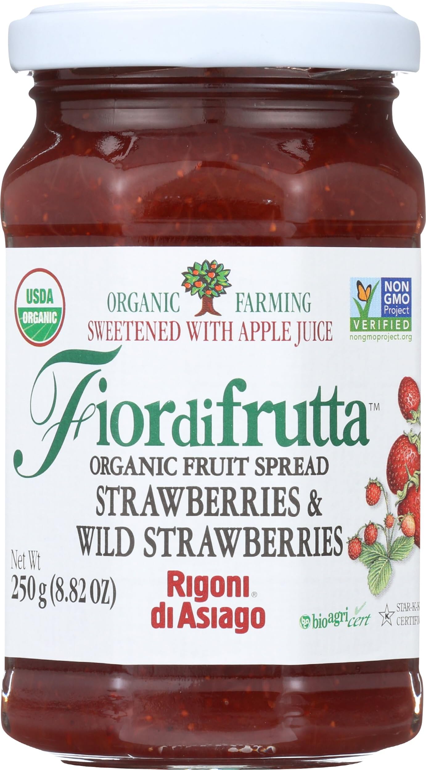 Fiordifrutta - Organic Fruit Spread Strawberries & Wild 8.82 Oz.