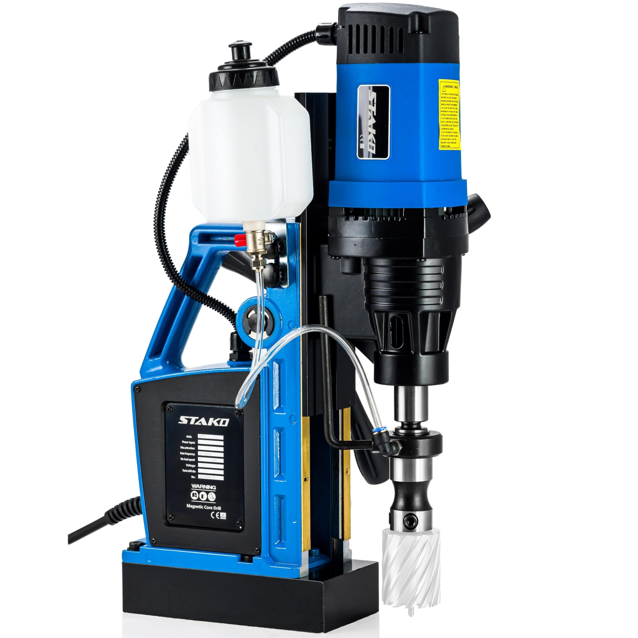 STAKO SCY-2800RE+ - Taladro magnético - Máximo Ø 80 mm - 2050 W - Fuerza magnética 17000 N - Taladro central para metalurgia - Set 3