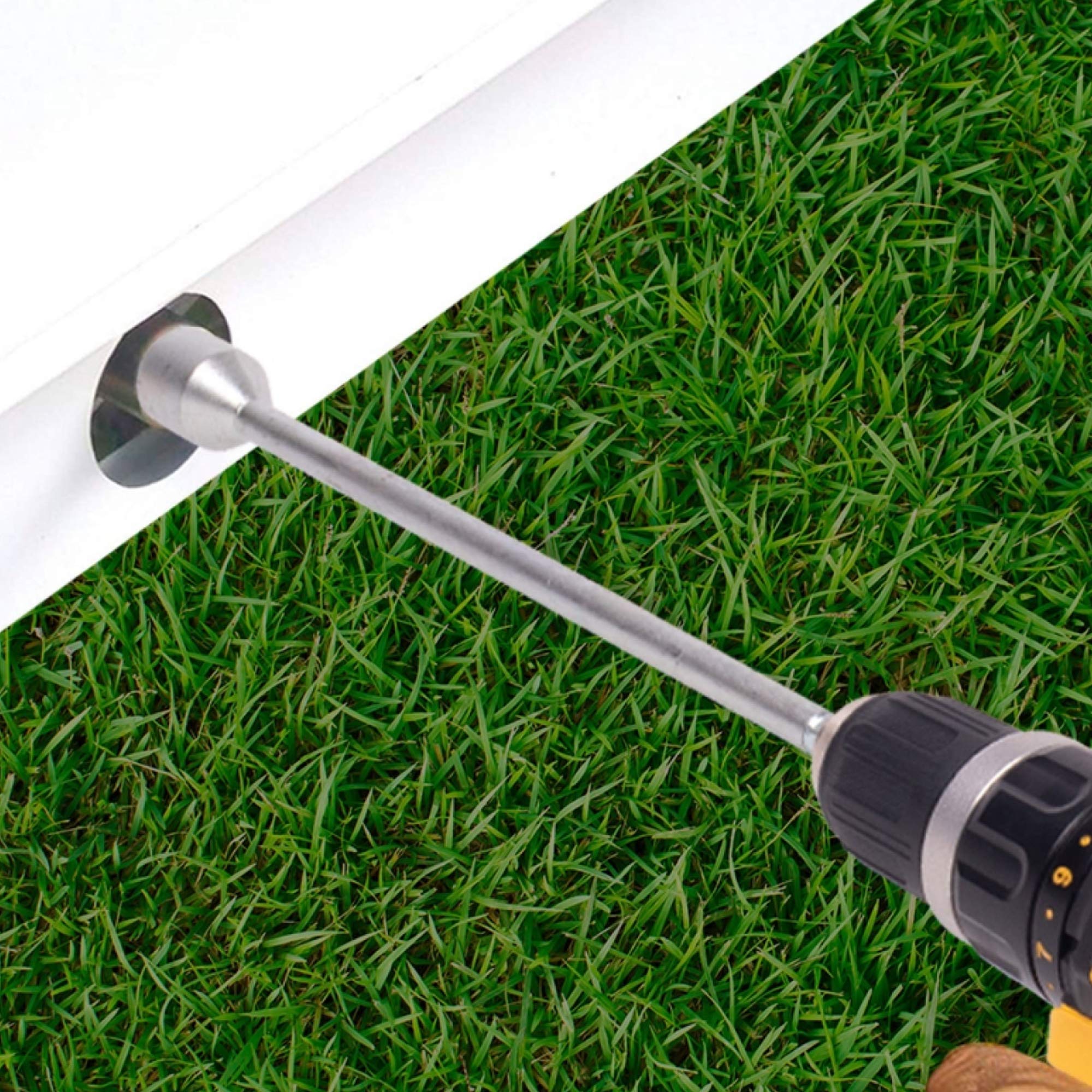 GADLANE 30cm Corner Steady Caravan Leg Winder Drill Attachment Stand