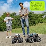 Threeking 1:16 Amphibious Monster Truck Tous Terrain Télécommande Jouets de voiture Exclusivité Durable 4WD hors route RC Cadeaux de jouets uniques pour les filles de 6 à 12 ans