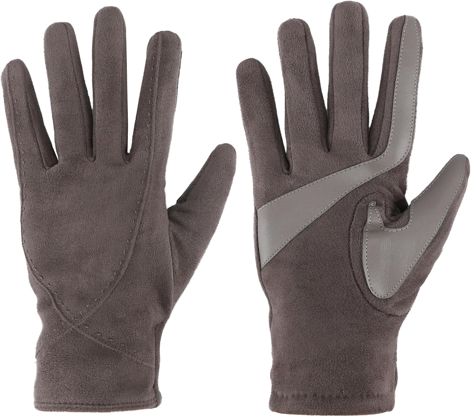 isotoner Women's Water Repellent Touchscreen Microsuede Shortie Gloves