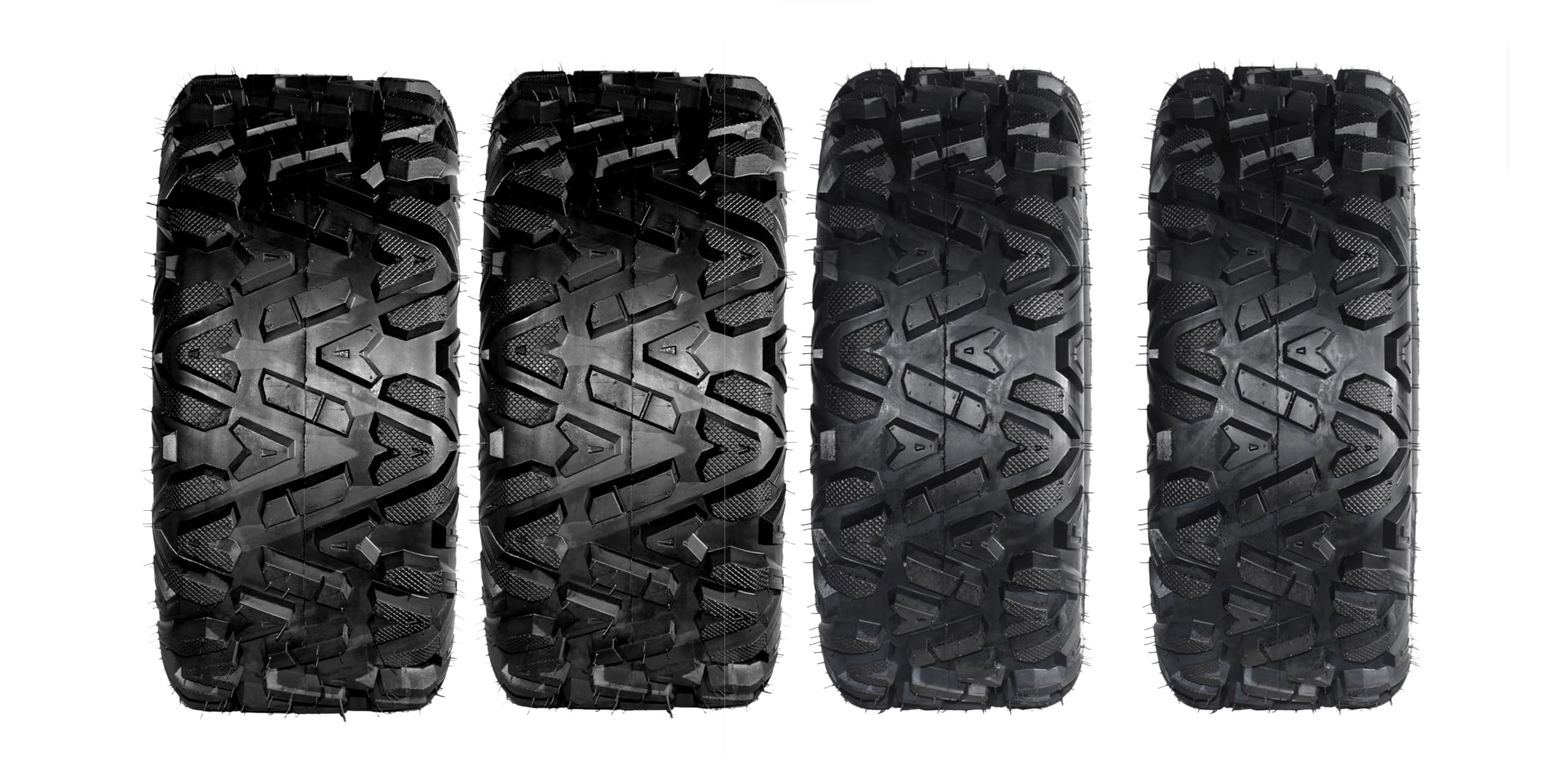 Autoforever Set of 4 ATV UTV Tires 26x9-14 Front & 26x11-14 Rear 6 PR Sport All Terrain Tubeless Tires 26x9x14 26x11x14