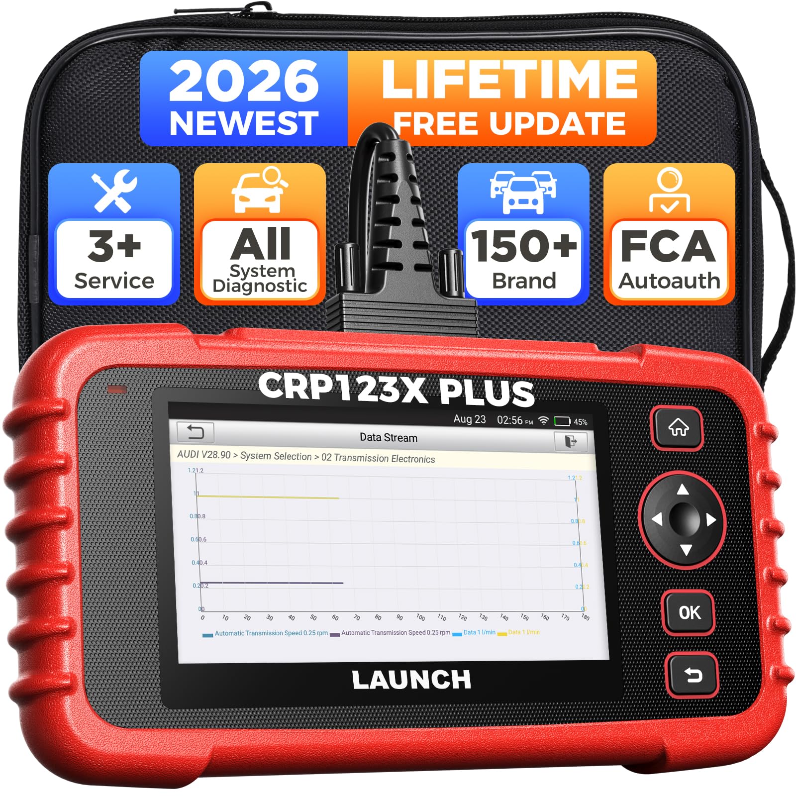 LAUNCN ローンチ CRP-123X 診断機　スキャンツール　OBD2 Amazon.com: Launch CRP 123X Plus 2026 OBD2 Scanner Diagnostic Tool