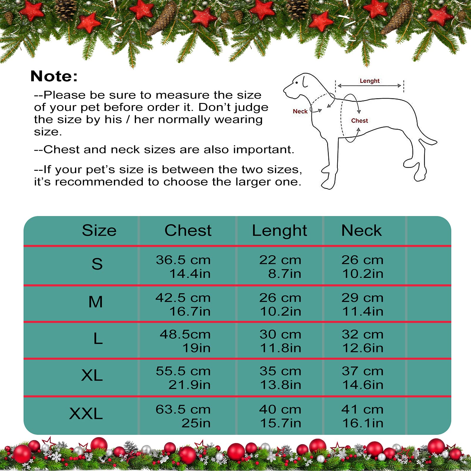 Dog Christmas Outfit - Clothes for Dog Costumes Keep Warm Santa Claus Dress, Hoodie Coat for Small Medium Dogs Puppy Pets,S - Image 4