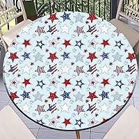 Vista 27 de Round Fitted Tablecloth with Elastic Outdoor Table Cover Round Elastic Tablecloths for Tables Waterproof Wipeable Table Cloths for