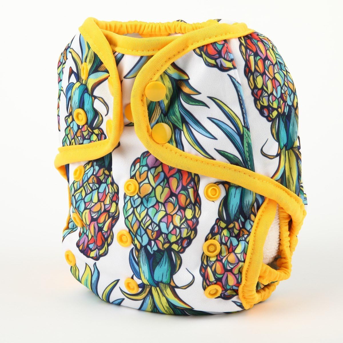 ReUseLife One Size Cloth Diaper Cover Snap with Double Gusset 3 Pack (Rose Pineapple Bloom) : Clothing, Shoes & Jewelry
