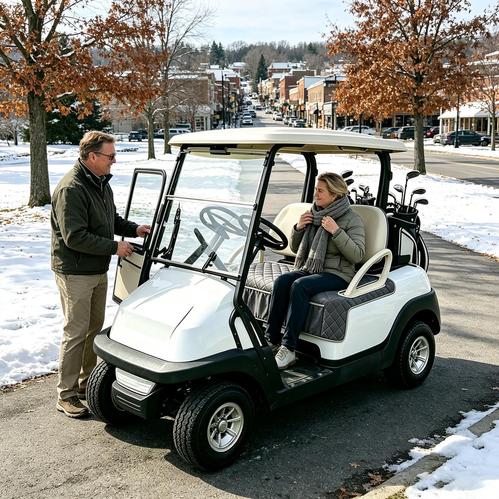Copertura di sede riscaldata del carretto di golf antiscivolo 4 zone calore