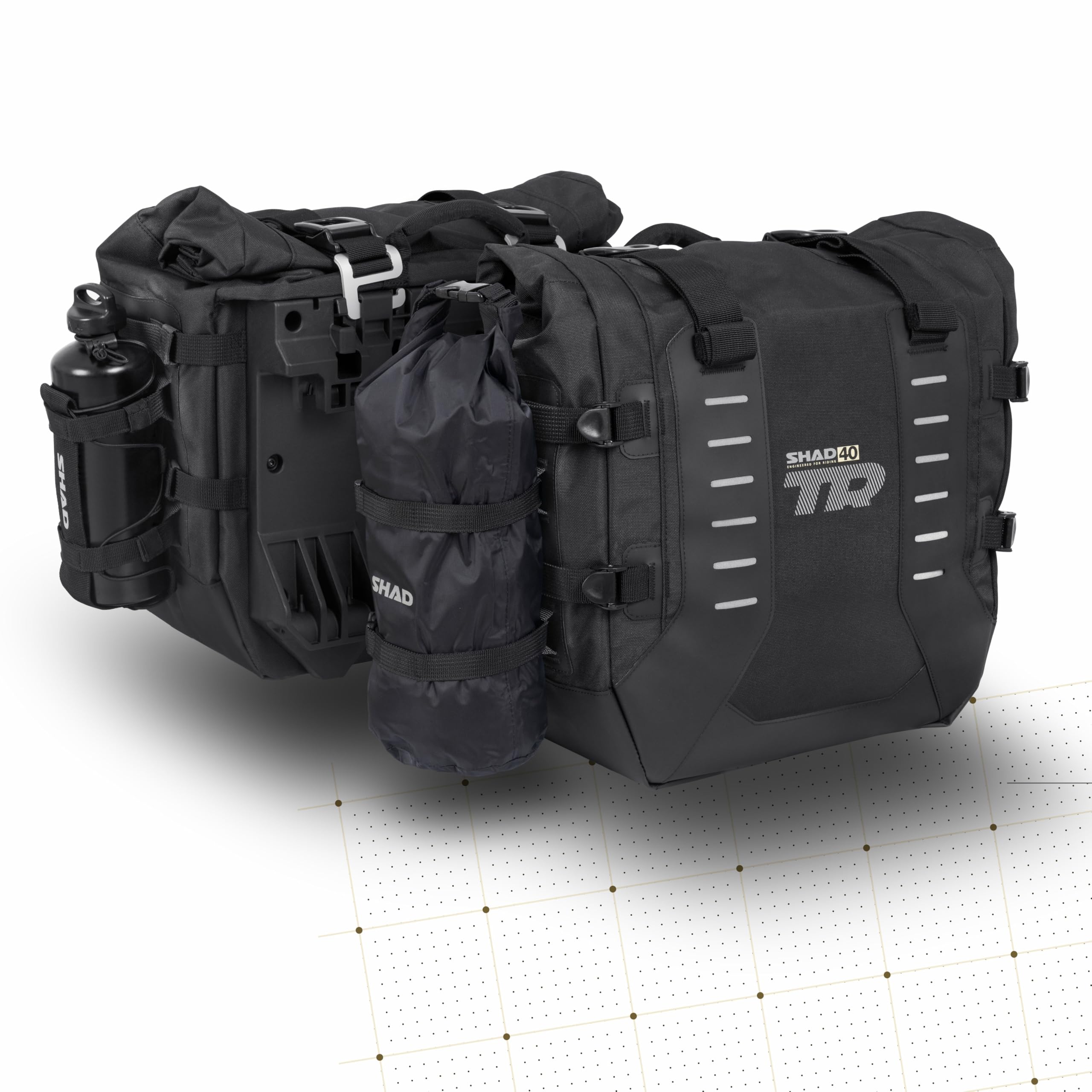 Free Shipping Shad TR40 Soft Adventure Side Bags For Motorcycle Parts
