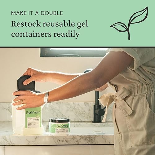 Vista 76 de Fresh Wave - Gel eliminador de olores limón, 15 onzas, absorbedor de olores para el hogar, alivio más seguro del olor, natural, a base de plantas
